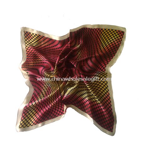 Fashion silk printing scarf with class design