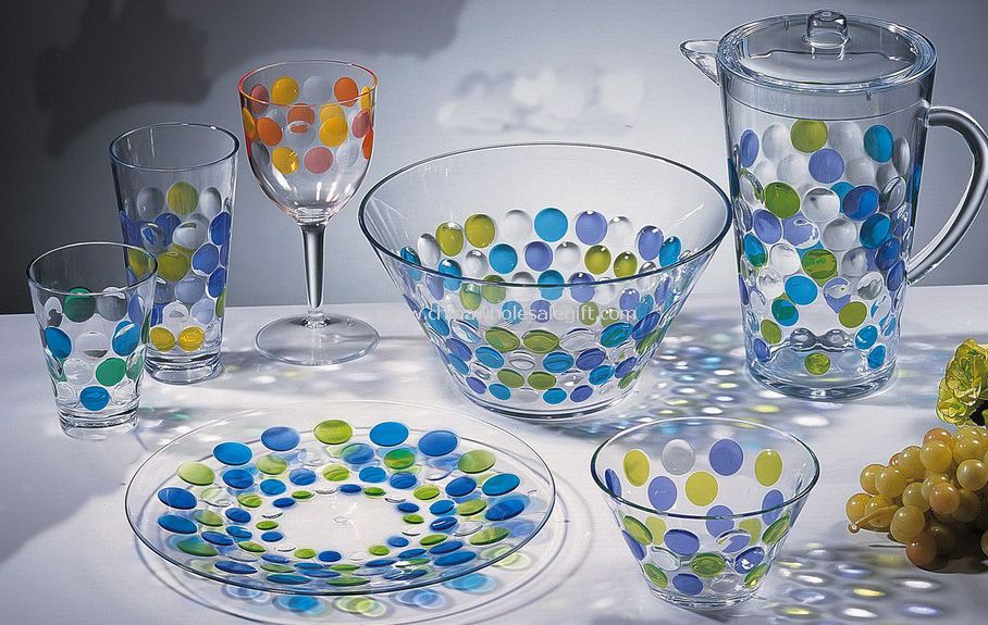 vaisselle de table acrylique