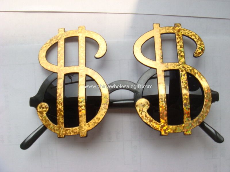 علامة الدولار الذهب عدسة مكبرة