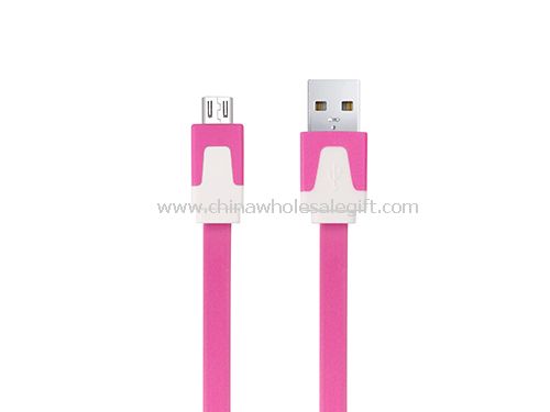 Micro USB-Dual Color flade kabel til alle android-enheder