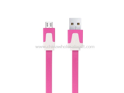 Micro USB Dual cor lisa cabo para todos os dispositivos android