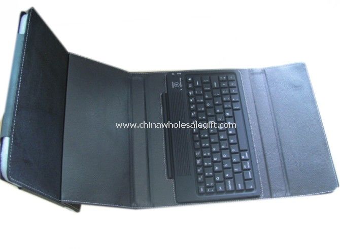 Bluetooth Keyboard with Leather Case for Ipad 2