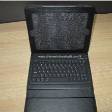 Bluetooth Keyboard with Leather Case for iPad2 images