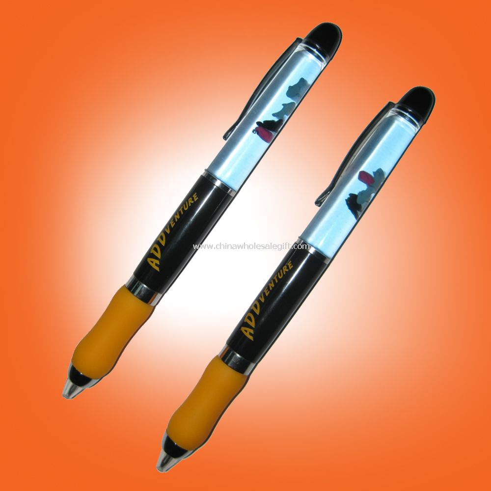 Liquid pen with silicone grip