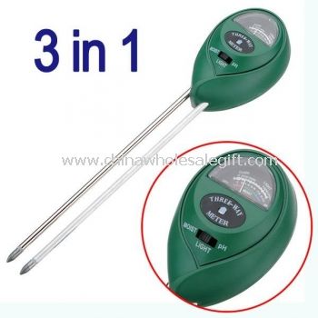 3-in-1 tanah hidroponik Moisture cahaya PHTester Meter untuk Taman