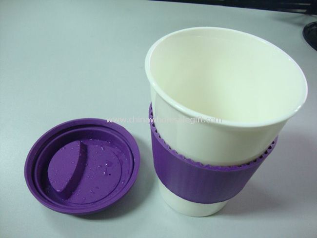 Cubierta de silicona una taza de café