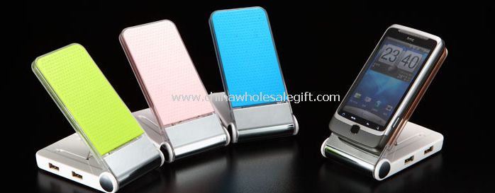 ponsel pemegang dengan blue led light