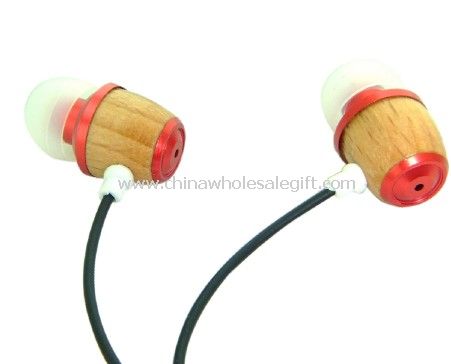 Természetes fából készült fülhallgató