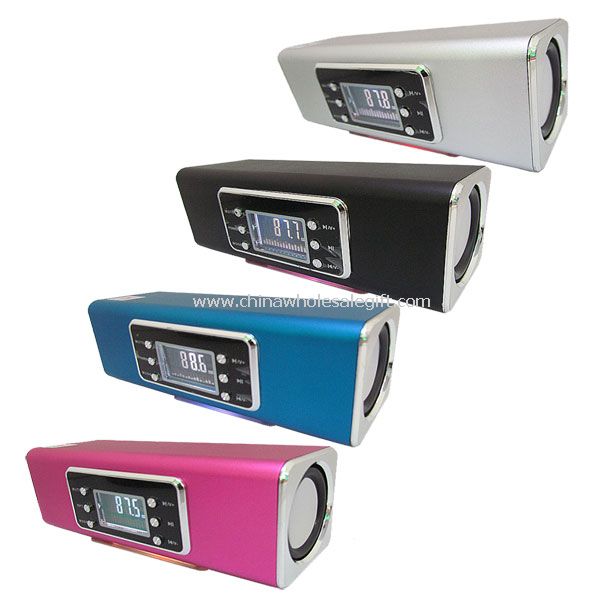 Haut-parleur portable avec décodeur/FM/écran double TF/USB/ligne/MP3/WMA