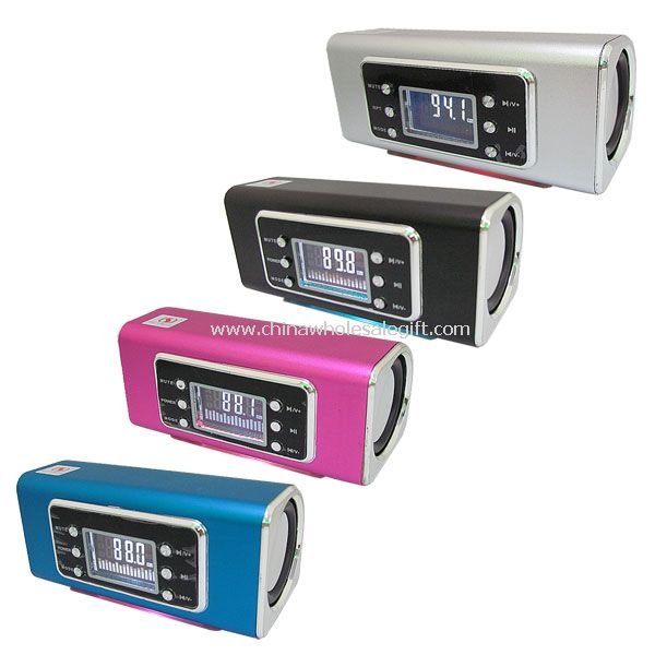 Portable speaker with TF/USB/LINEMP3/WMA Dual decoder/FM/Screen