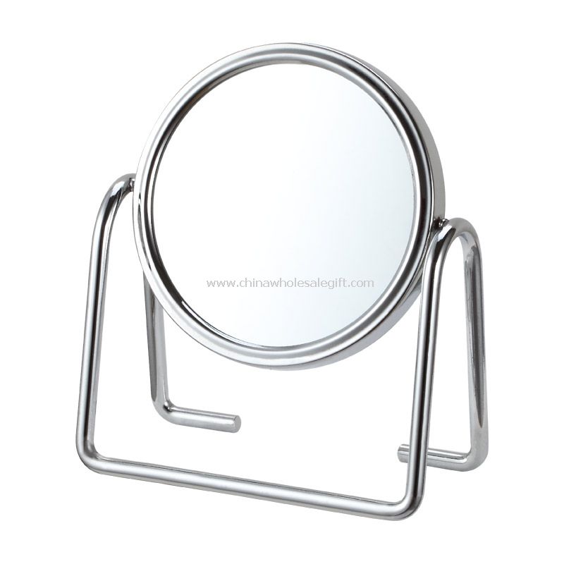 table setting round mirror