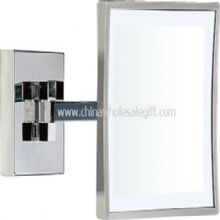 Wall mounted square mirror with led light images