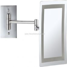 Wall mounted square mirror with led light images