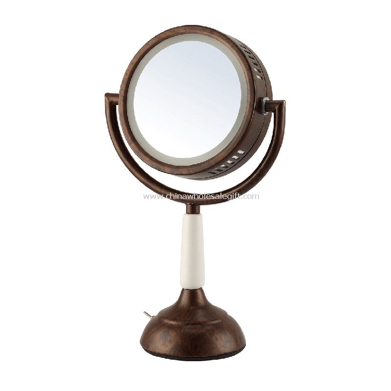 Setarea rotund oglindă cu led lumina de masă