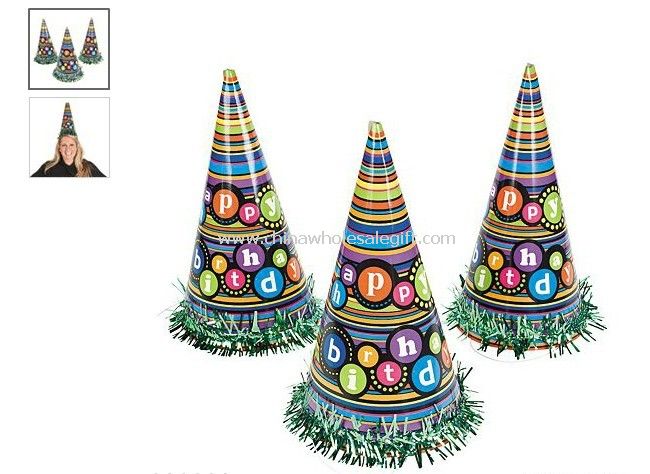 Happy Birthday cone hat