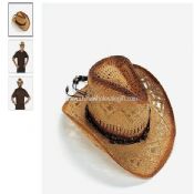Woven Natural Color Western Hat images