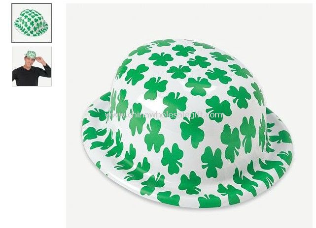 کلاه دربی چاپ رنگ سبز شبدری