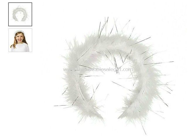 Marabou and Tinsel Headband