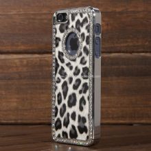 Luxus Deluxe Leopard Bling Hard Case Film für iPhone5 images