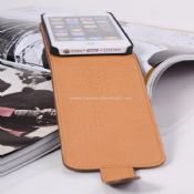 Cuero de la PU delgado flip funda para iphone5 images