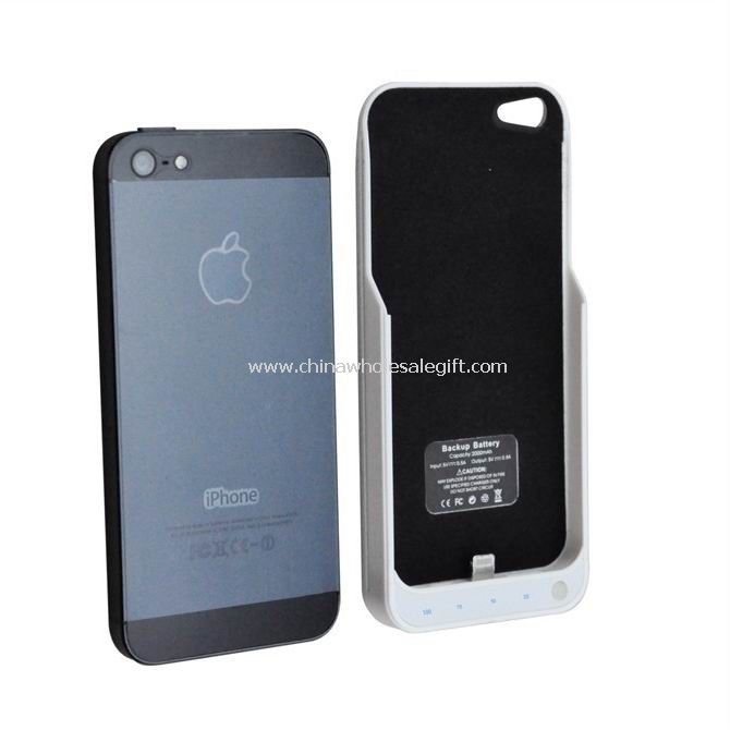 2000mAh Extemal Backup batteri strøm lader Case for iPhone5
