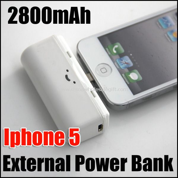 2800mAh bateria poder externo banco para iphone5