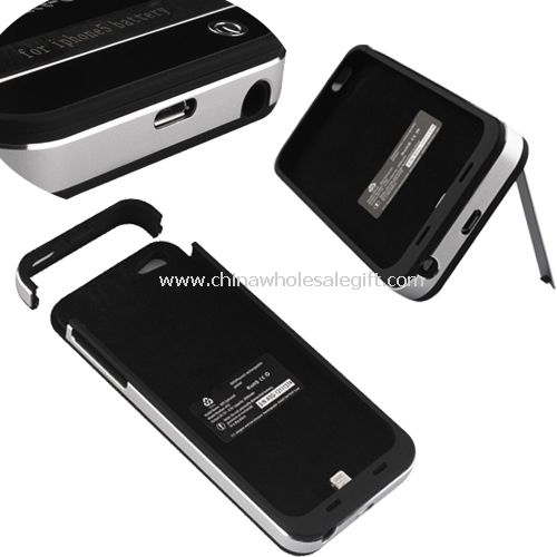 3000mAh External Backup Battery Case Stand for iPhone5