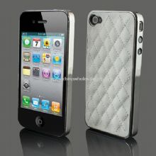 Deluxe Leather Chrome Case For iphone4 4S images