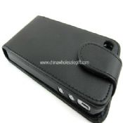 Black Flip Leather Case For iphone4 4S images