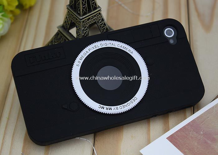 rubber camera case for iphone4 4S