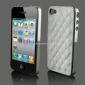 Deluxe Leather Chrome Case For iphone4 4S small picture
