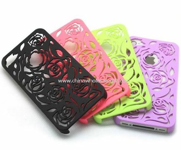 Fashion Hollow Rose Hard Back Case Cover for iPhone 4 4G 4S
