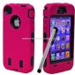 Rugged Rubber Matte Hard Case Cover For iPhone4 4S small picture