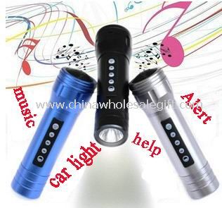 Multi-function bike Music flashlight