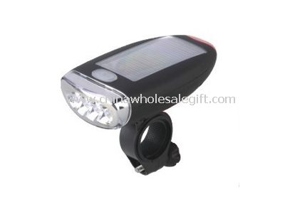 Bicycle solar energy rechargeable light