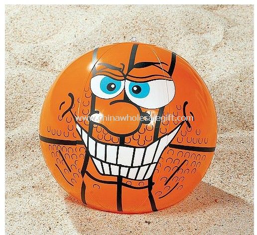 Crazy tvář Beach Ball