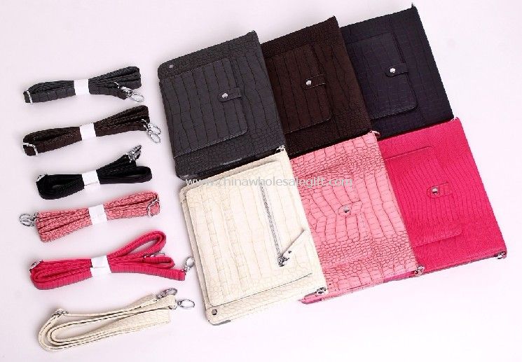 Crocodile pattern leather case for ipad2 3