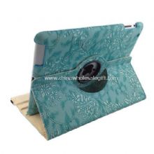 360 rotating magnetic flowers leather smart cover for ipad3 images