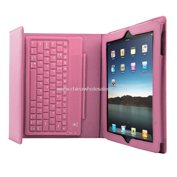 iPad 3 4 2 Stand deri durum kapak ile kablosuz Bluetooth klavye