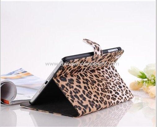 Leopard Cheetah Leather Display Flip Case Stand Cover for Apple iPad Mini