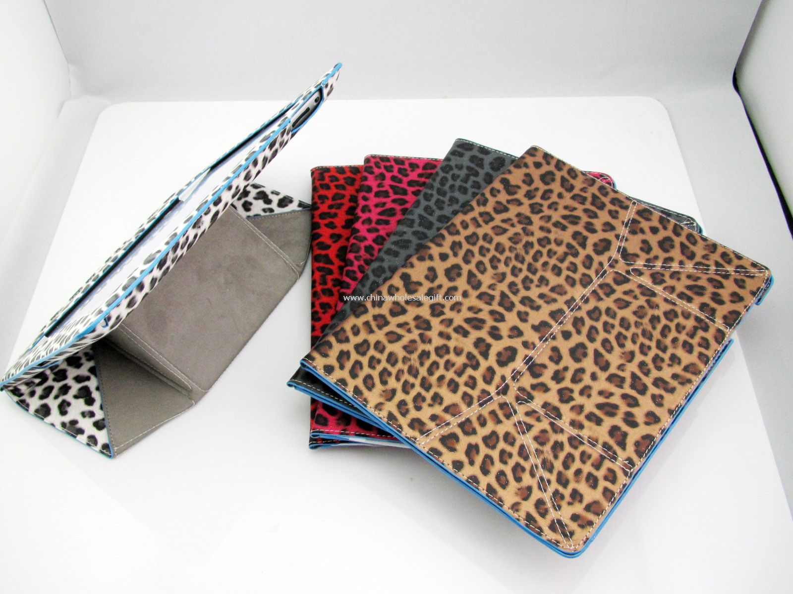 Leopard skinn tilfelle dekke stå hud For Apples nye iPad 3