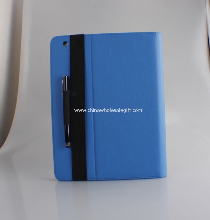 Stand de Smart Cover poliuretano com cinta de caneta para ipad2/3