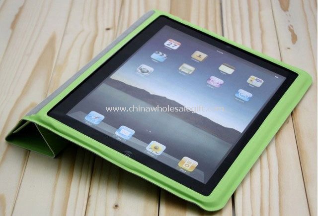 PU cuero Smart Cover caso bolsa soporte cuerpo completo para iPad2 3