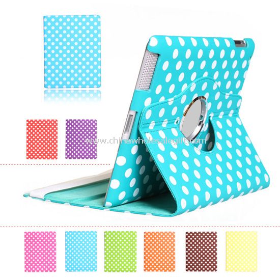 Retina Display 360 Rotating Magnetic Leather Case Smart Cover For iPad 4 4th 3/2