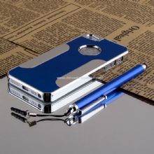 Película de aguja de lujo aluminio cromo duro caso para iPhone 5 images
