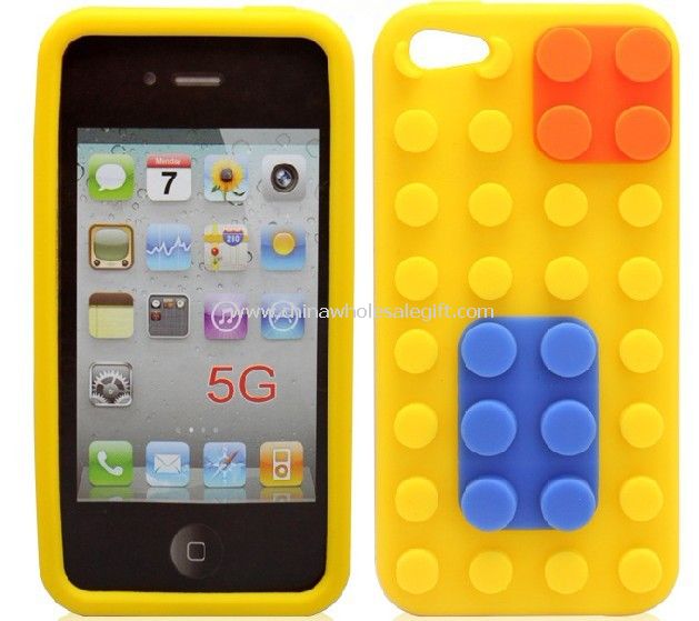 iPhone5 block design rubber silicone case