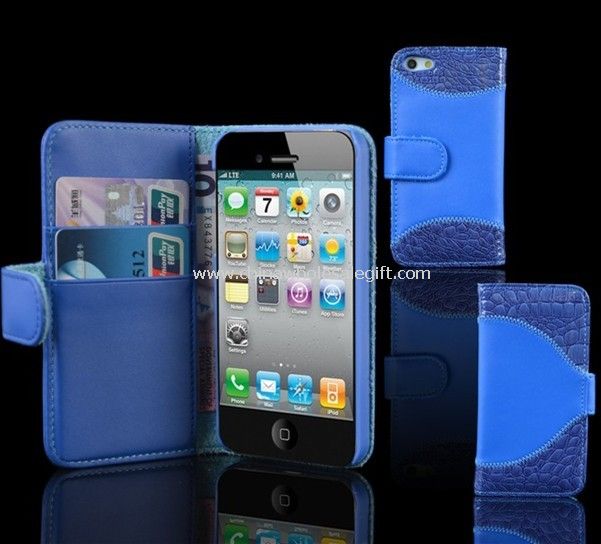 iPhone5 "الجلود المحفظة حالة معرف بطاقة الائتمان"
