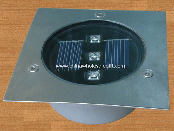 3 led solar ground light