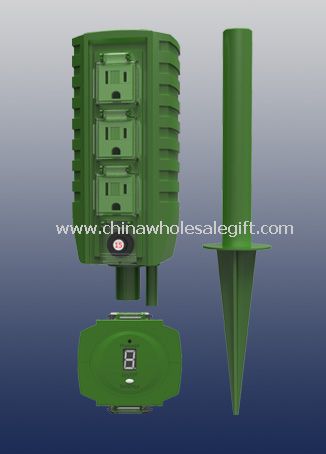 6-Outlet Power Stake with Timer