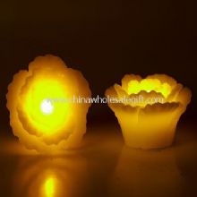 Led flower shape wax Candle images